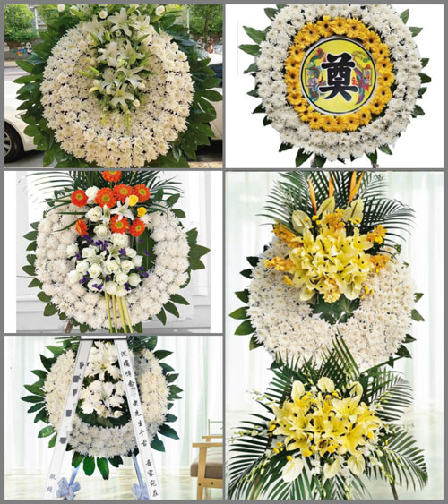 广东梅州市大埔县枫朗镇上山下村花圈速递